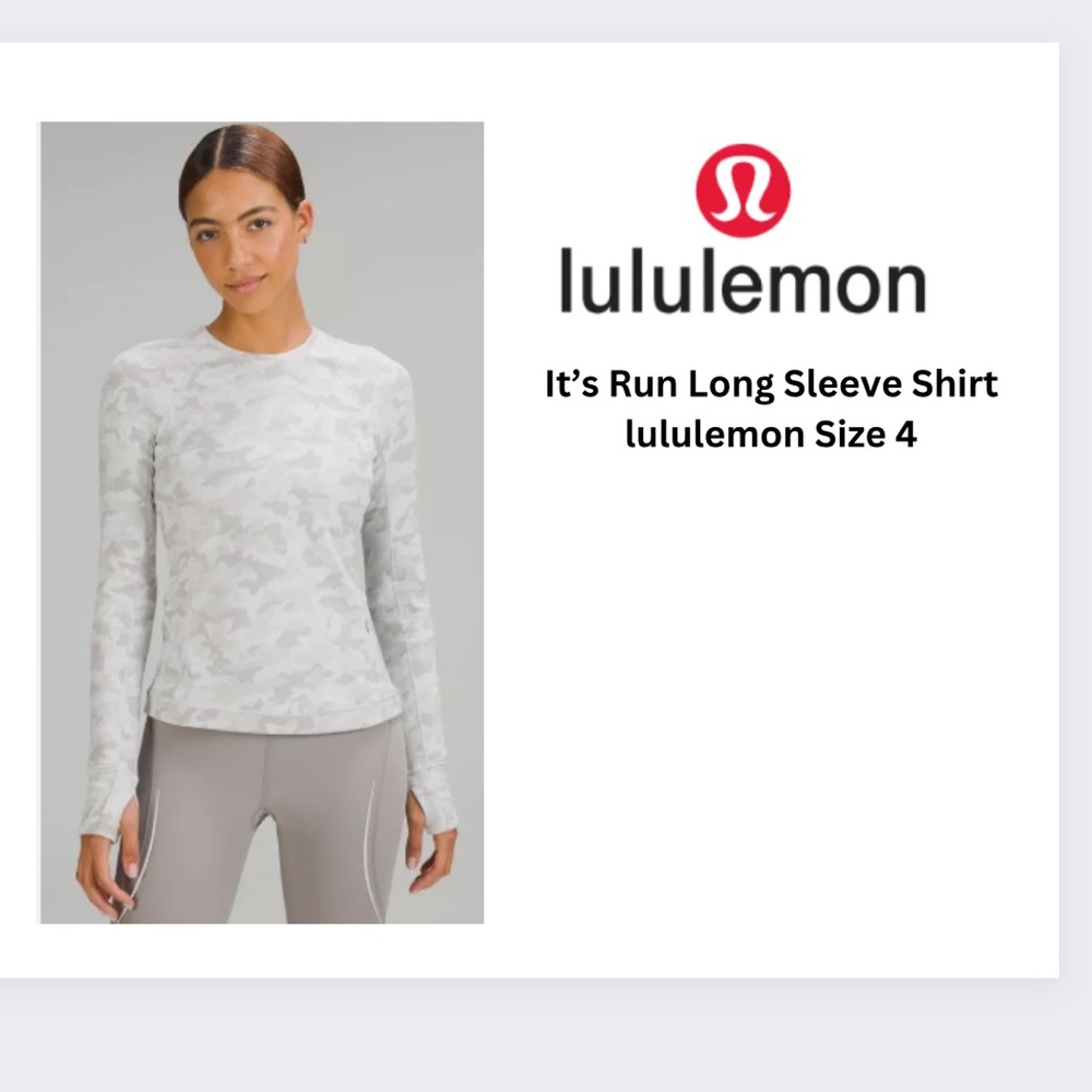 Lululemon It’ Run Long Sleeve Shirt